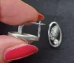 Четири чифта / Винтидж от СБХ / Масивни сребърни обеци английски клипс / проба 925 и Житен клас , снимка 15