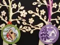 Ръчно бродирани коледни картички и оцветени играчки за елха , снимка 13