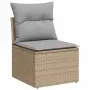 vidaXL Градински Софа Комплект 6 бр. полиратан, снимка 5