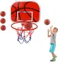 Баскетболен кош за стена или врата, с топка, детски комплект , снимка 2