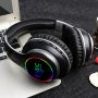 Мултифункционални слушалки VJ033, Bluetooth, FM, MP3, микрофон, Micro SD, LED светлини / 4054, снимка 2
