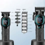 Комплект машинка за подстригване + тример VGR V-886 S2 Grip Turbo 9000RPM – Зелен, снимка 2