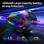 Слушалки за мотоциклетна каска VCOROS VR2 с 16-цветни RGB светлини, снимка 2