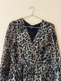 Тигрова рокля с дълъг ръкав и ластик в талията с воали и подплата S / M размер 🐅🐅🐅🐅🐅🐅, снимка 3