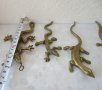 4 бр колекция гущер саламандър влечуго рептилия месинг бронз метал, снимка 8