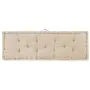 vidaXL Палетна възглавница за под, памук, 120x40x7 см, бежова, снимка 6