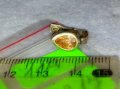 GOLDEN-YELLOW IMPERIAL TOPAZ Скъпоценна СРЕБЪРНА ОБЕЦА Сребро 925 с ЮВЕЛИРНО ФАСЕТИРАН ТОПАЗ 40217, снимка 4