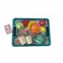 Чаен комплект с плодове за рязане и подонос Код: 03709/077360, снимка 1 - Играчки за стая - 39935078