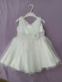 Намаление всички рокли по 10лв. Детска официална бяла рокля, снимка 1 - Бебешки рокли - 36918134