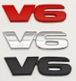 Нови емблеми за кола ”V6” - 82 мм./24 мм., снимка 1