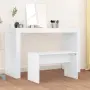 vidaXL Табуретка за тоалетка бяла 70x35x45 см инженерно дърво, снимка 2