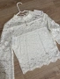 Нова бяла блуза дантела размер S/M, снимка 5