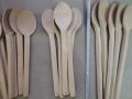 Големи дървени лъжици за готвене и чук за месо., снимка 2