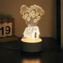 Холограмна 3D LED лампа - Балонна къща, снимка 5