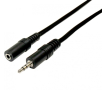 Мъжки към женски 3,5 мм аудио стерео кабел, 0,7 м, снимка 1 - Други - 44811381