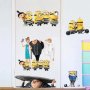 Миньони герои  Minions самозалепващ стикер лепенка за детска стая стена, снимка 1