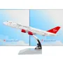 Бойнг 747 самолет модел макет Virgin Atlantic метален черна кутия стюардеса, снимка 2