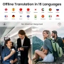 Wooask ChatGPT Преводач Слушалки A8 TransBuds | AI Офлайн Преводач със сензорен екран, снимка 7