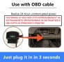 OBD2 към Mini USB Мъжко Автомобилно Захранване OBD-II Зарядно Адаптер Конектор 180см 7х ПИН-a Щепсел, снимка 6