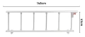 Преграда за легло Решетка за легло за възрастни хора болнично легло Сгъваема дълга 148см парапет, снимка 2