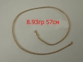 НОВ 8.93гр 57см златен ланец версаче / златно колие / синджир / ланец / злато / златен / GOLD 585 / , снимка 1