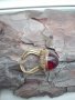 Стар пръстен с червен камък, снимка 3
