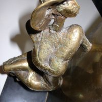 Бронзова скулптура , снимка 6 - Статуетки - 35418251