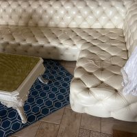 Ъглов диван естествена кожа честър филт , снимка 2 - Дивани и мека мебел - 44192335