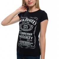 Нова дамска тениска с трансферен печат Джак Даниелс (Jack Daniels), снимка 3 - Тениски - 29462411
