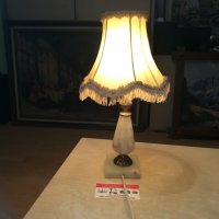 мраморна лампа 35х20см внос франция 1502212107, снимка 3 - Колекции - 31828499