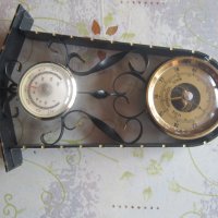 Уникален барометър с термометър кован бронз, снимка 7 - Други - 30190450