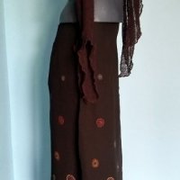 Копринена пола с хастар "Н&М"®(Hennens&Mauritz) в комплект с топ, снимка 11 - Поли - 36684355