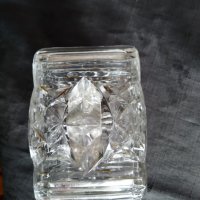 стара кристална захарница,бонбониера арт деко, снимка 2 - Антикварни и старинни предмети - 29140587
