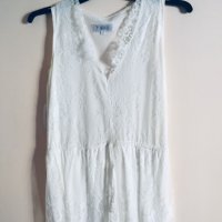 Бяла дантелена рокля, снимка 3 - Рокли - 30013545