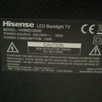 Телевизор HISENSE H49NEC6500 със счупен екран, снимка 2 - Части и Платки - 30341148
