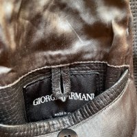 Giorgio Armani кожено яке L, снимка 4 - Якета - 42054497