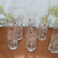 Кристални чаши  Зорница , снимка 5 - Антикварни и старинни предмети - 44466067