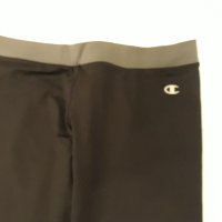 Спортни черни клинове със сиво и бяло на кръста и прозрачен щамп под коляното, еластични, спортни, снимка 4 - Клинове - 37402435