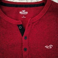 Червена мъжка блуза "Hollister" California, снимка 6 - Блузи - 39653509