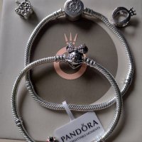 Сребърни гривни с печат Pandora, снимка 1 - Гривни - 44202393
