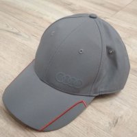 Шапка с козирка бейзболна  Ауди AUDI one size fits most! Сива!, снимка 1 - Шапки - 39846388