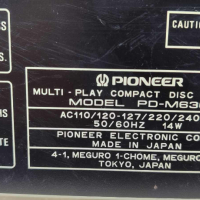 CD player Pioneer PD-M630, снимка 10 - Аудиосистеми - 44762556