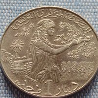 Монета 1 динар 1997г. Тунис много красива за КОЛЕКЦИЯ 41185, снимка 1 - Нумизматика и бонистика - 42803562