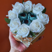 Ароматни сапунени рози в кутия, снимка 2 - Подаръци за жени - 44656500