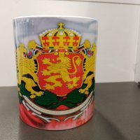 Бяла порцеланова чаша на България / Bulgaria, снимка 3 - Чаши - 37002221
