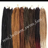 Опашки от плетени плитки за коса с еластичен ластик   , снимка 10 - Други - 44809296