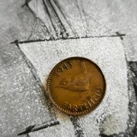 Монета - Великобритания - 1 фартинг | 1943г., снимка 1 - Нумизматика и бонистика - 44447019