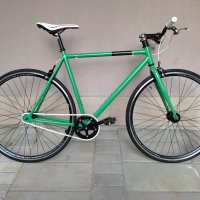 Продавам колела внос от Германия  велосипед SINGLE SPEED GREEN TRETWERK 28 цола, снимка 1 - Велосипеди - 37599282