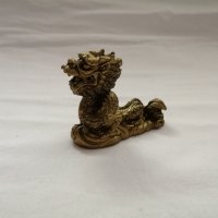 Сувенир малка статуетка китайски дракон в бронзов цвят, снимка 9 - Статуетки - 44466320