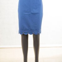 Син комплект от блуза и пола La Aurora - M, снимка 8 - Комплекти - 42635799